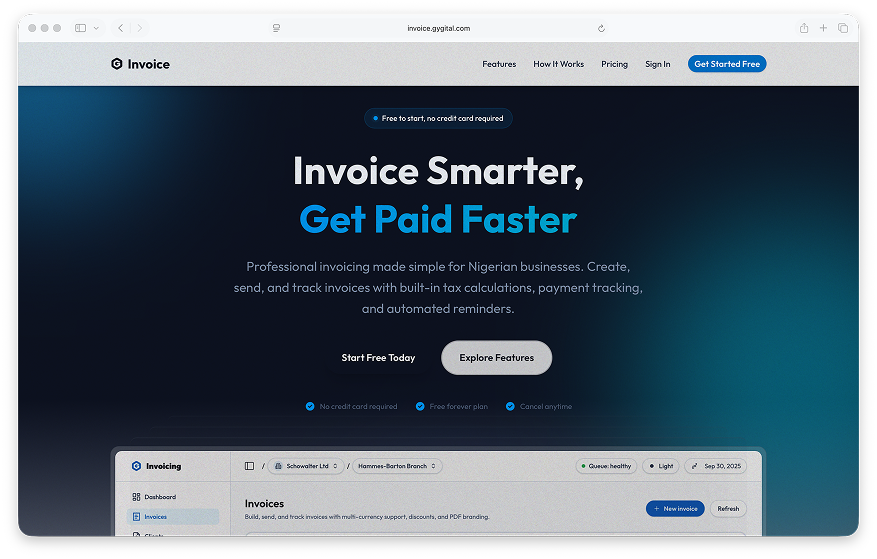 Gygital Invoicing System: The Stress-Free Way to Bill Clients in Nigeria