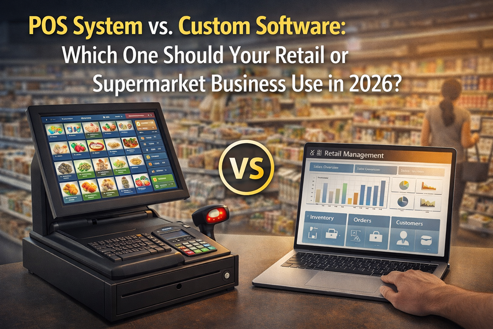 POS System vs. Custom Software: Which One Should Your Retail or Supermarket Business Use in 2026?